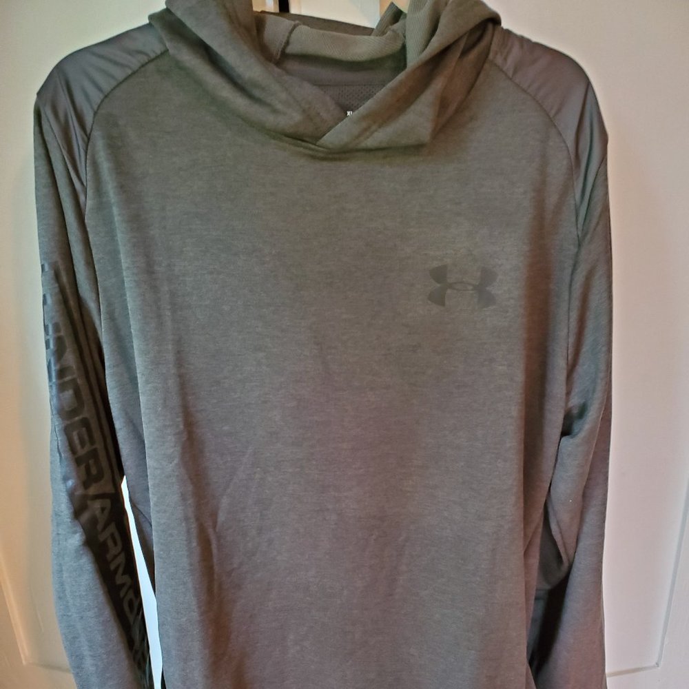 Mens Under Armour Gray Hooded Sweatshirt